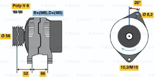 BOSCH 0 986 039 931 - Ģenerators ps1.lv