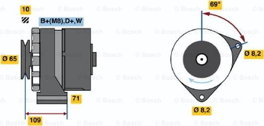 BOSCH 0 986 039 120 - Ģenerators ps1.lv