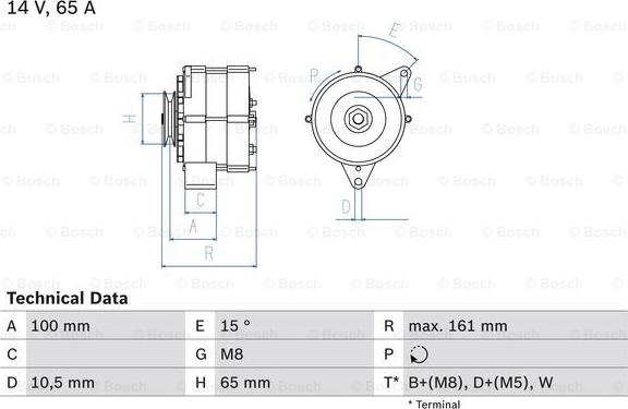 BOSCH 0 986 034 990 - Ģenerators ps1.lv