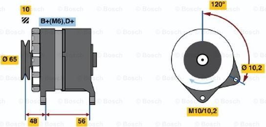 BOSCH 0 986 034 490 - Ģenerators ps1.lv