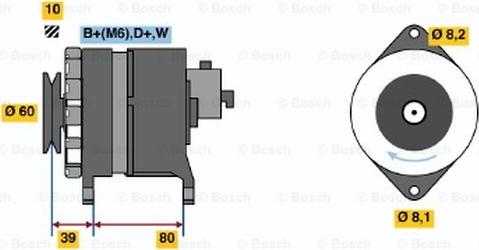 BOSCH 0 986 034 450 - Ģenerators ps1.lv