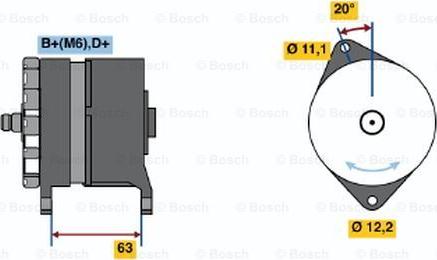 BOSCH 0 986 034 420 - Ģenerators ps1.lv