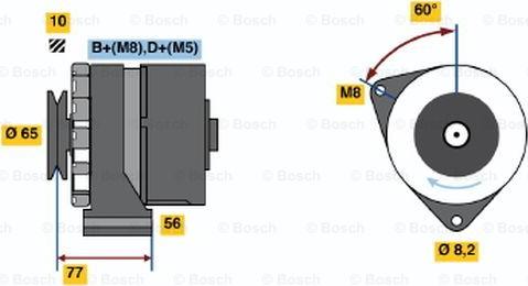 BOSCH 0 986 034 580 - Ģenerators ps1.lv