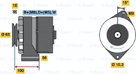 BOSCH 0 986 034 530 - Ģenerators ps1.lv