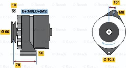 BOSCH 0 986 034 520 - Ģenerators ps1.lv