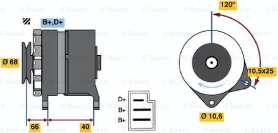 BOSCH 0 986 034 630 - Ģenerators ps1.lv