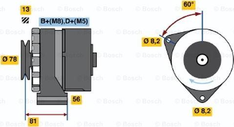 BOSCH 0 986 034 080 - Ģenerators ps1.lv