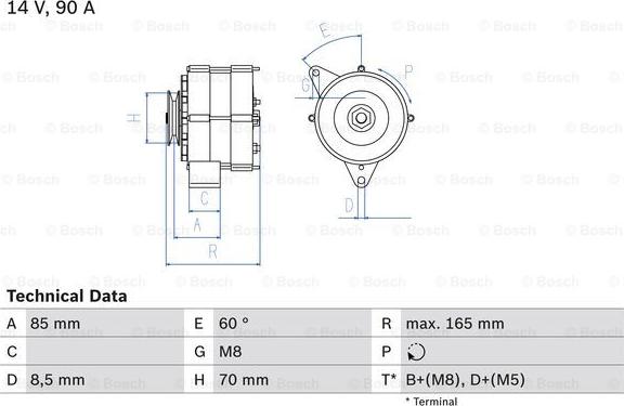 BOSCH 0 986 034 160 - Ģenerators ps1.lv