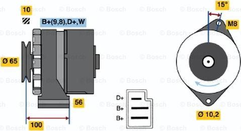 BOSCH 0 986 034 180 - Ģenerators ps1.lv