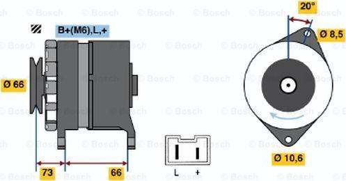 BOSCH 0 986 034 821 - Ģenerators ps1.lv