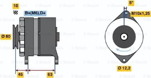 BOSCH 0 986 034 390 - Ģenerators ps1.lv