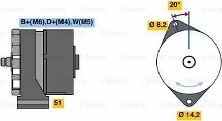 BOSCH 0 986 034 350 - Ģenerators ps1.lv