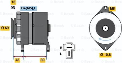 BOSCH 0 986 034 301 - Ģenerators ps1.lv