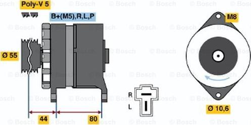 BOSCH 0 986 034 291 - Ģenerators ps1.lv