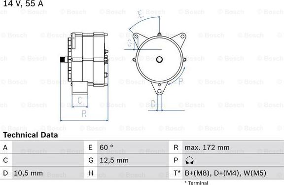 BOSCH 0 986 034 260 - Ģenerators ps1.lv