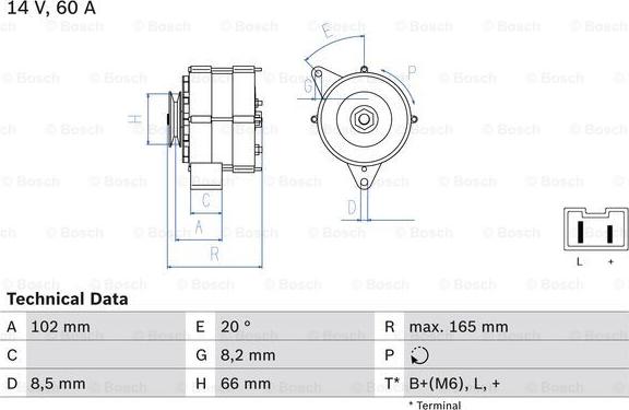 BOSCH 0 986 034 740 - Ģenerators ps1.lv