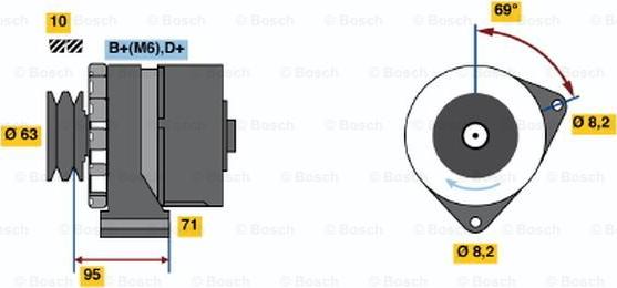 BOSCH 0 986 034 700 - Ģenerators ps1.lv