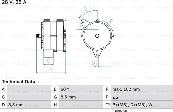 BOSCH 0 986 035 910 - Ģenerators ps1.lv