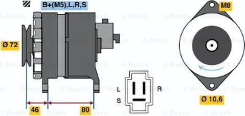 BOSCH 0 986 035 681 - Ģenerators ps1.lv