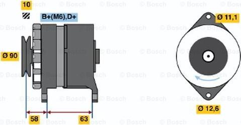 BOSCH 0 986 035 630 - Ģenerators ps1.lv