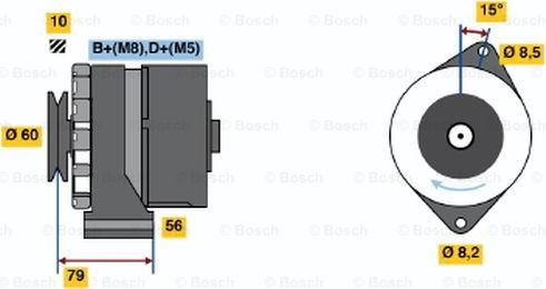 BOSCH 0 986 035 010 - Ģenerators ps1.lv