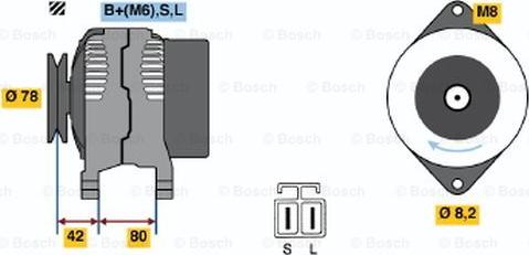 BOSCH 0 986 035 341 - Ģenerators ps1.lv