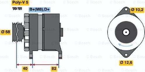 BOSCH 0 986 035 700 - Ģenerators ps1.lv