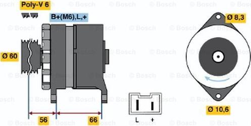 BOSCH 0 986 036 941 - Ģenerators ps1.lv