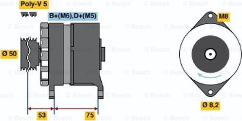 BOSCH 0 986 036 540 - Ģenerators ps1.lv