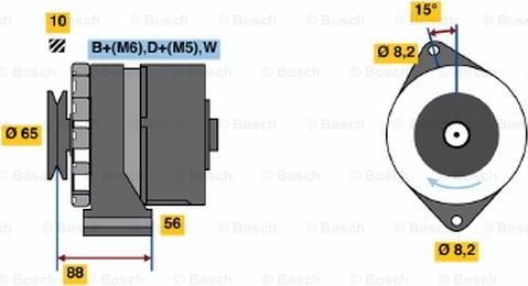 BOSCH 0 986 036 250 - Ģenerators ps1.lv