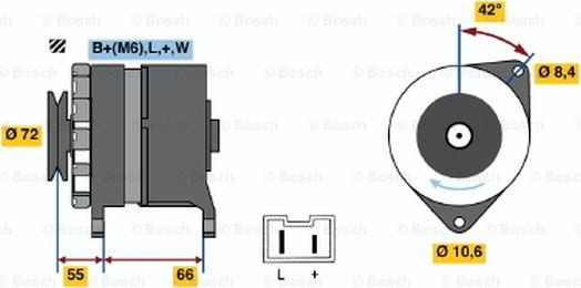 BOSCH 0 986 036 711 - Ģenerators ps1.lv