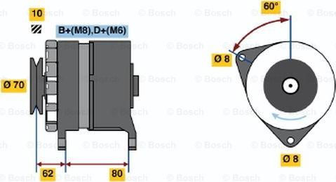 BOSCH 0 986 036 770 - Ģenerators ps1.lv