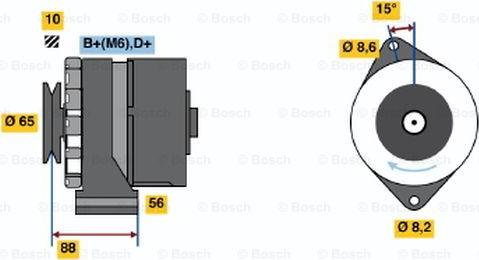 BOSCH 0 986 030 900 - Ģenerators ps1.lv