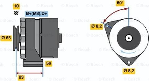 BOSCH 0 986 030 540 - Ģenerators ps1.lv