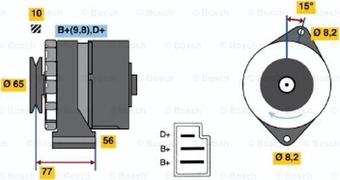 BOSCH 0 986 030 620 - Ģenerators ps1.lv