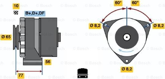 BOSCH 0 986 030 170 - Ģenerators ps1.lv