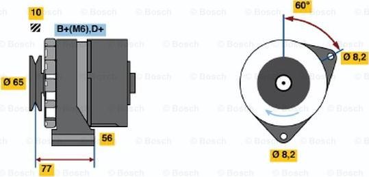 BOSCH 0 986 030 850 - Ģenerators ps1.lv