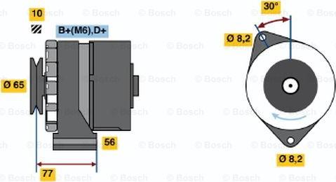 BOSCH 0 986 030 830 - Ģenerators ps1.lv