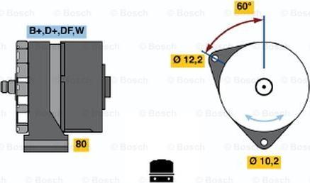 BOSCH 0 986 030 320 - Ģenerators ps1.lv