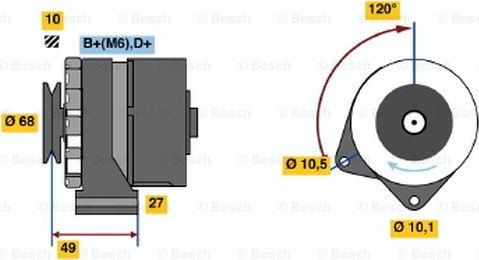 BOSCH 0 986 031 460 - Ģenerators ps1.lv