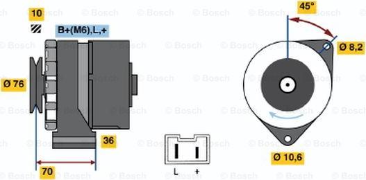 BOSCH 0 986 031 670 - Ģenerators ps1.lv