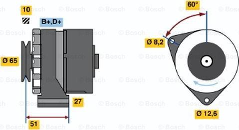 BOSCH 0 986 031 090 - Ģenerators ps1.lv