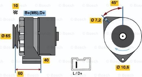 BOSCH 0 986 031 000 - Ģenerators ps1.lv