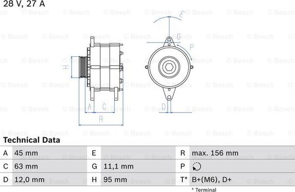 BOSCH 0 986 031 340 - Ģenerators ps1.lv