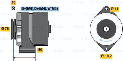 BOSCH 0 986 031 370 - Ģenerators ps1.lv