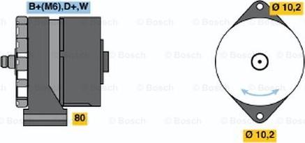 BOSCH 0 986 031 250 - Ģenerators ps1.lv