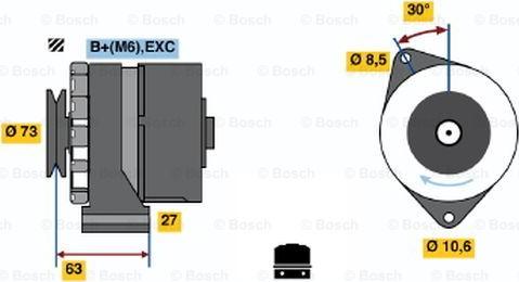 BOSCH 0 986 031 771 - Ģenerators ps1.lv