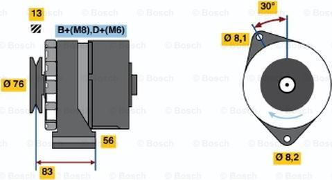 BOSCH 0 986 038 641 - Ģenerators ps1.lv