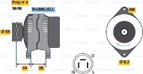 BOSCH 0 986 038 151 - Ģenerators ps1.lv