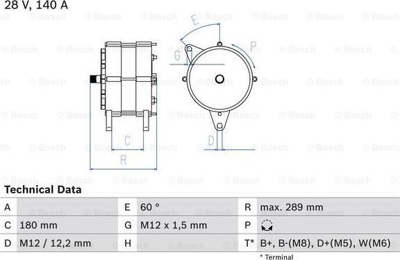 BOSCH 0 986 038 290 - Ģenerators ps1.lv